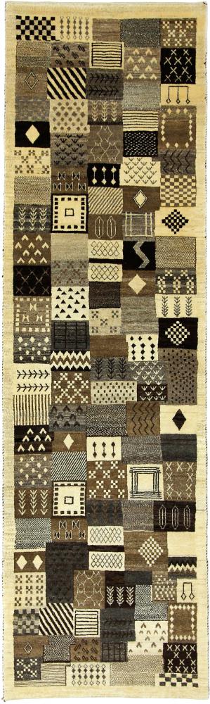 Tapis persan Persan Gabbeh Loribaft 289x82 289x82, Tapis persan Noué à la main