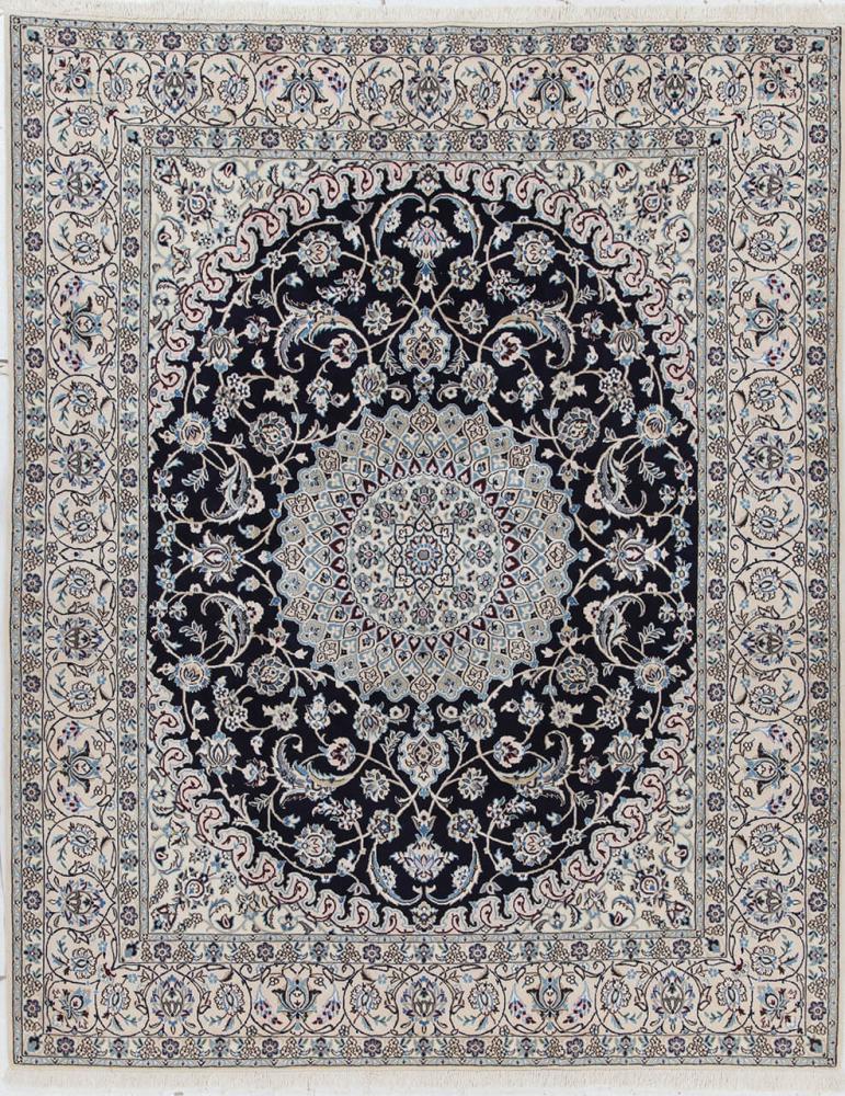 Tapis persan Nain 9La 258x204 258x204, Tapis persan Noué à la main