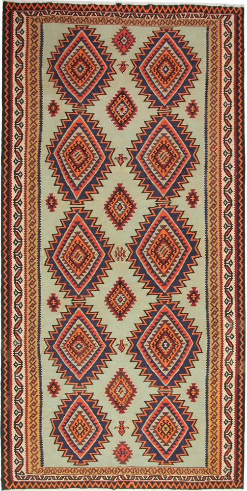 Tapete persa Kilim Fars Azerbaijan Antigo 415x210 415x210, Tapete persa Tecido à mão