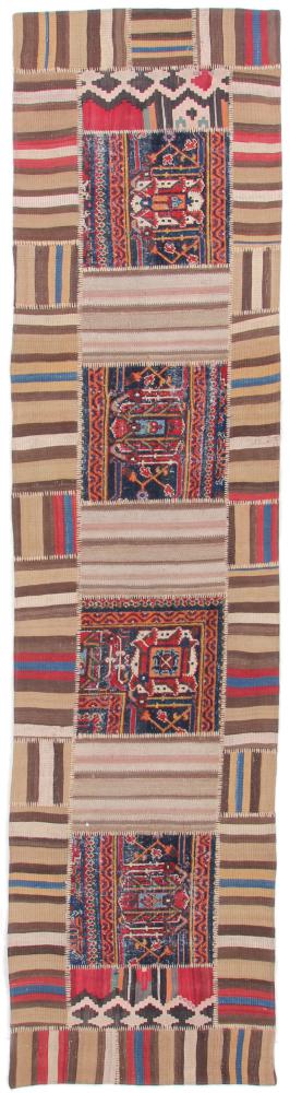 Persian Rug Patchwork 346x82 346x82, Persian Rug Knotted by hand