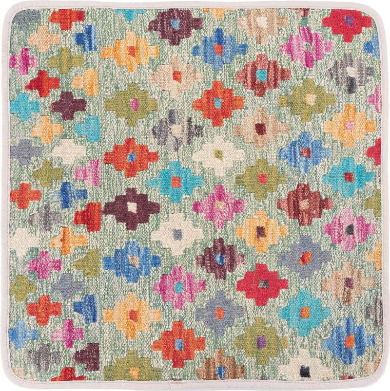 Afghanischer Teppich Kelim Afghan Kissenbezug 50x50 50x50, Perserteppich Handgeknüpft