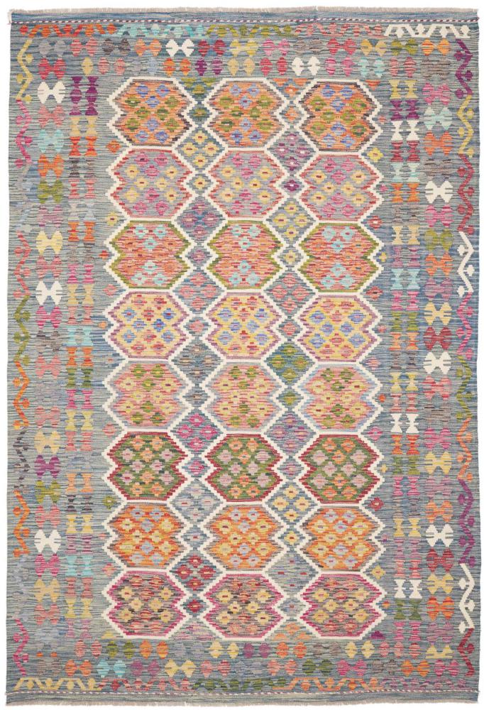 Tapis afghan Kelim Afghan 302x203 302x203, Tapis persan Tissé à la main