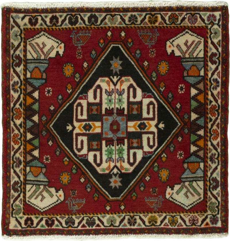 Persian Rug Shiraz 64x63 64x63, Persian Rug Knotted by hand
