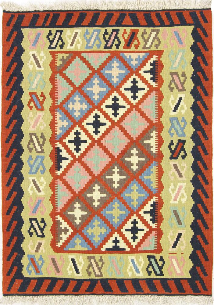 Tapete persa Kilim Fars 141x105 141x105, Tapete persa Tecido à mão