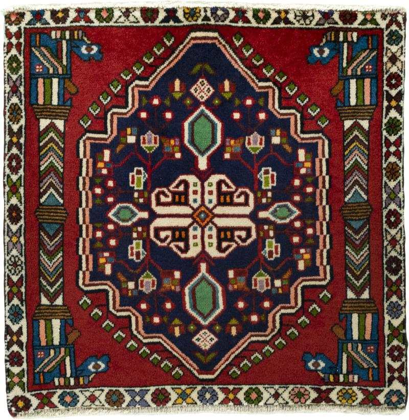 Perzisch tapijt Shiraz 71x71 71x71, Perzisch tapijt Handgeknoopte