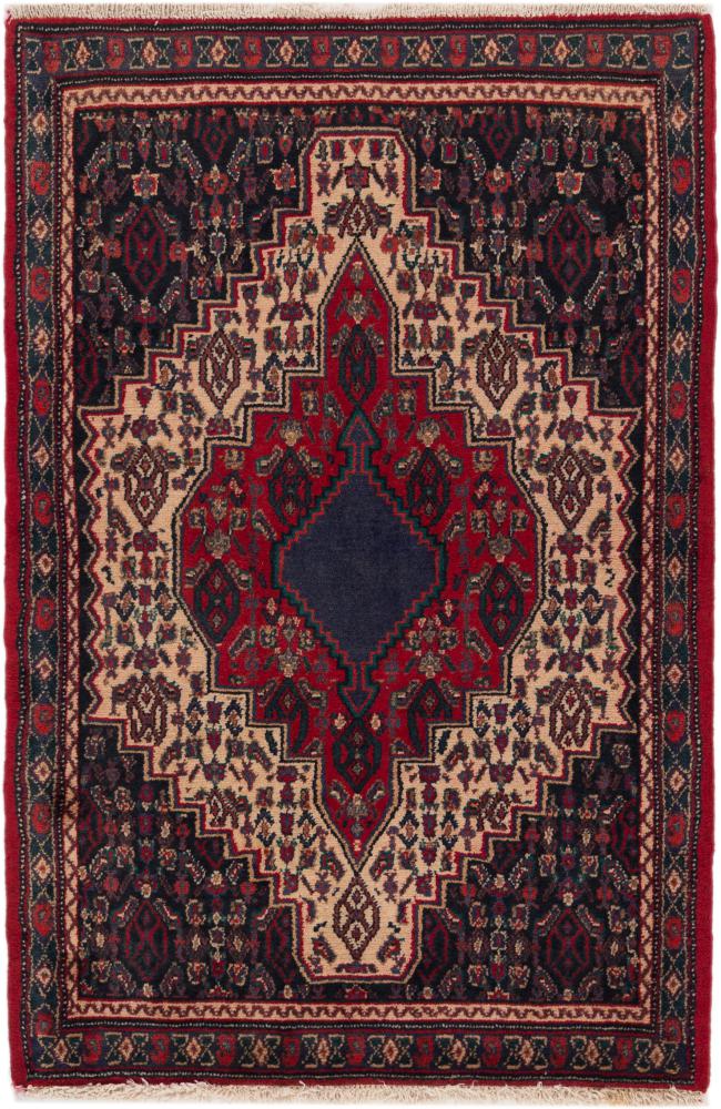 Tapis persan Senneh 108x78 108x78, Tapis persan Noué à la main