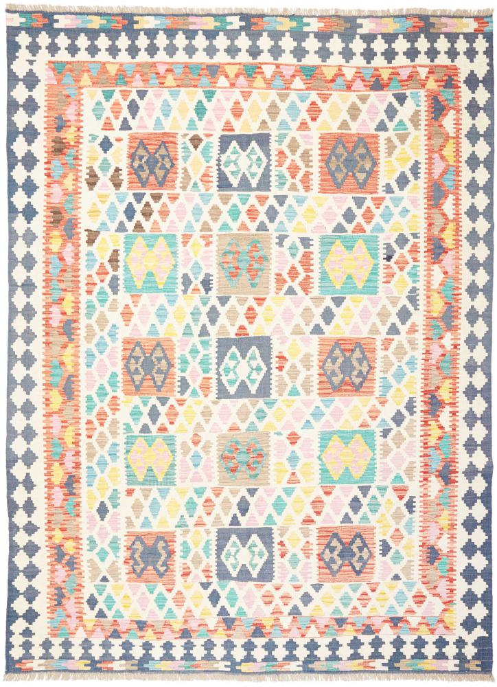 Tapis afghan Kilim  Afghan 284x208 284x208, Tapis persan Tissé à la main