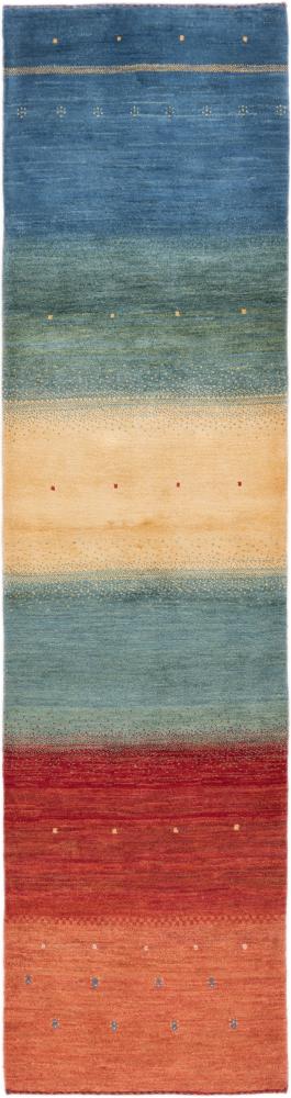 Persian Rug Persian Gabbeh Loribaft Z 10'1"x2'7" 10'1"x2'7", Persian Rug Knotted by hand