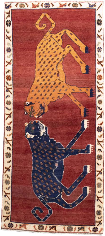 Tapis persan Persan Gabbeh Ghashghai 236x103 236x103, Tapis persan Noué à la main
