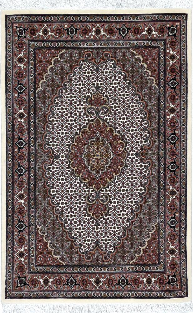 Tapete persa Tabriz Mahi 50Raj 127x81 127x81, Tapete persa Atado à mão