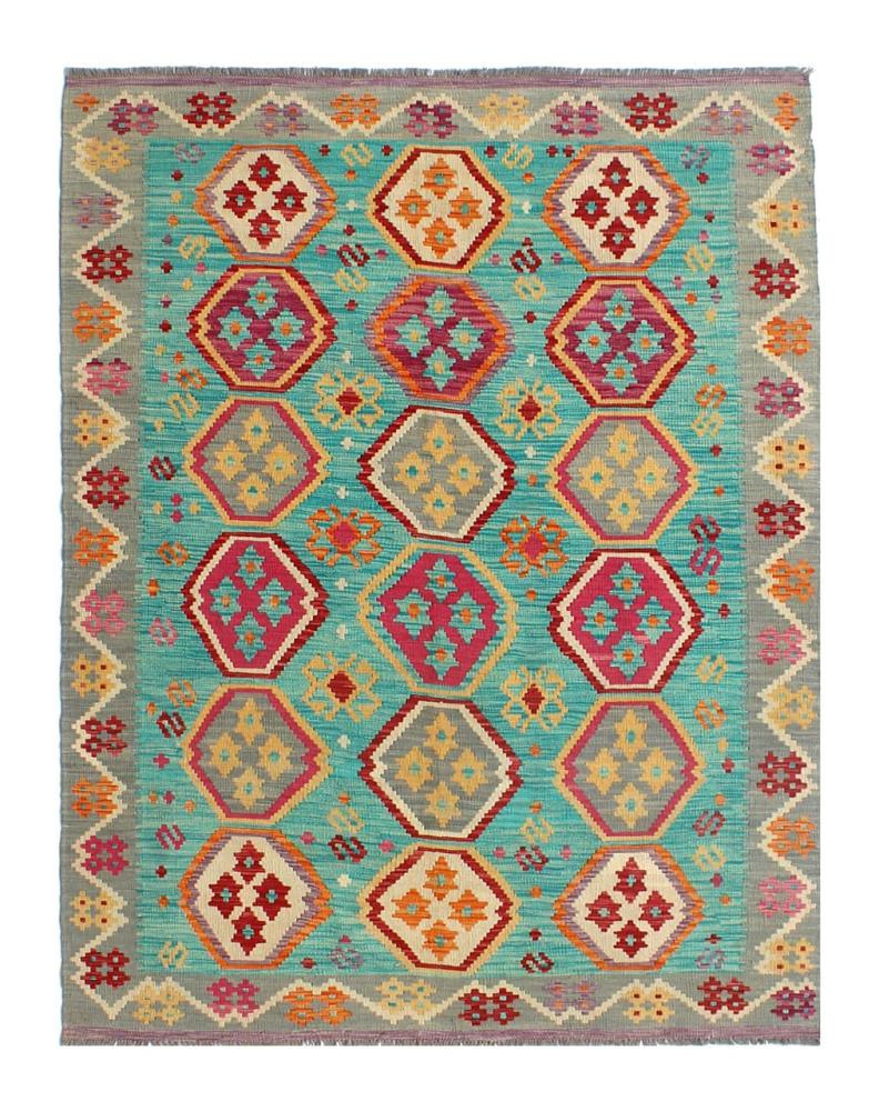 Afghan rug Kilim Afghan 8'1"x5'10" 8'1"x5'10", Persian Rug Woven by hand