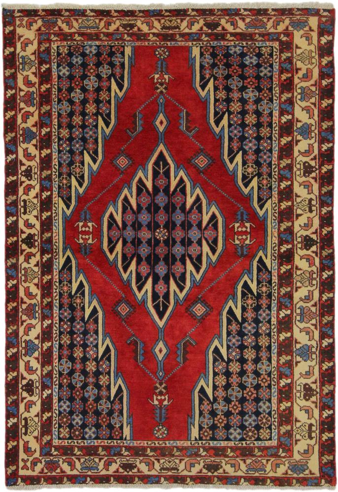 Persisk tæppe Hamadan 186x129 186x129, Persisk tæppe Knyttet i hånden