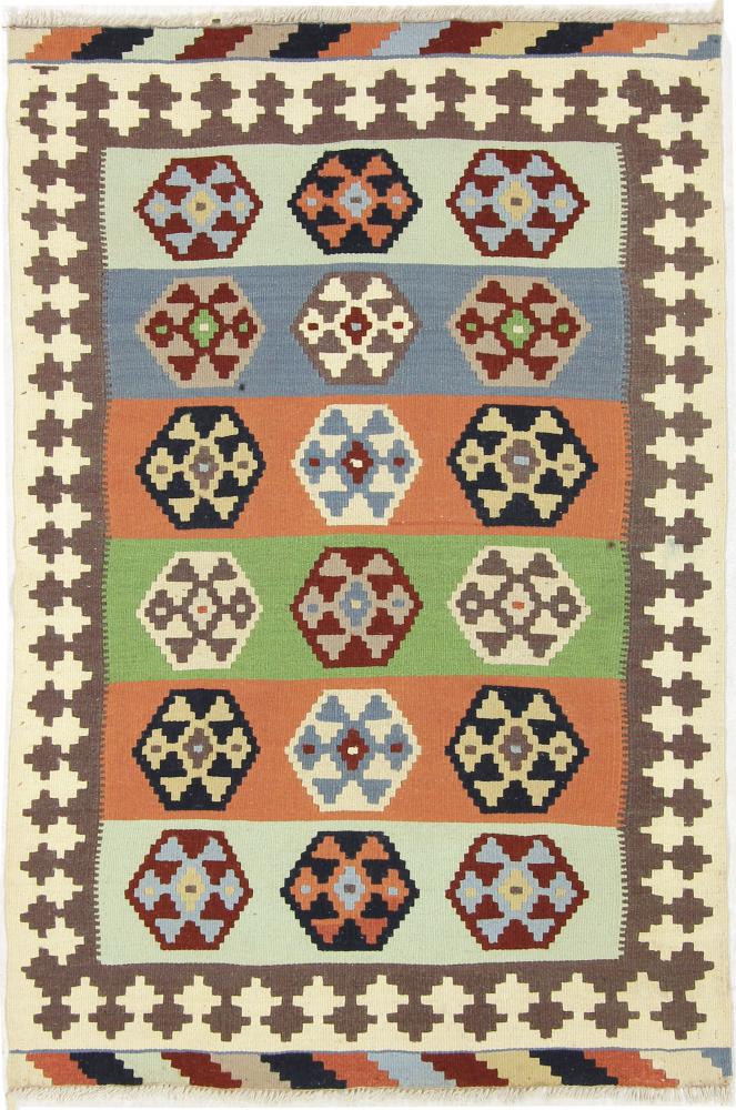 Tapete persa Kilim Fars 147x97 147x97, Tapete persa Tecido à mão