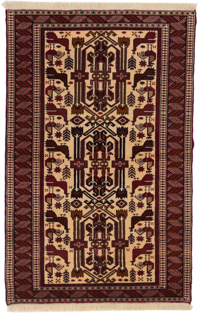 Perserteppich Belutsch 4'11"x3'2" 4'11"x3'2", Perserteppich Handgeknüpft