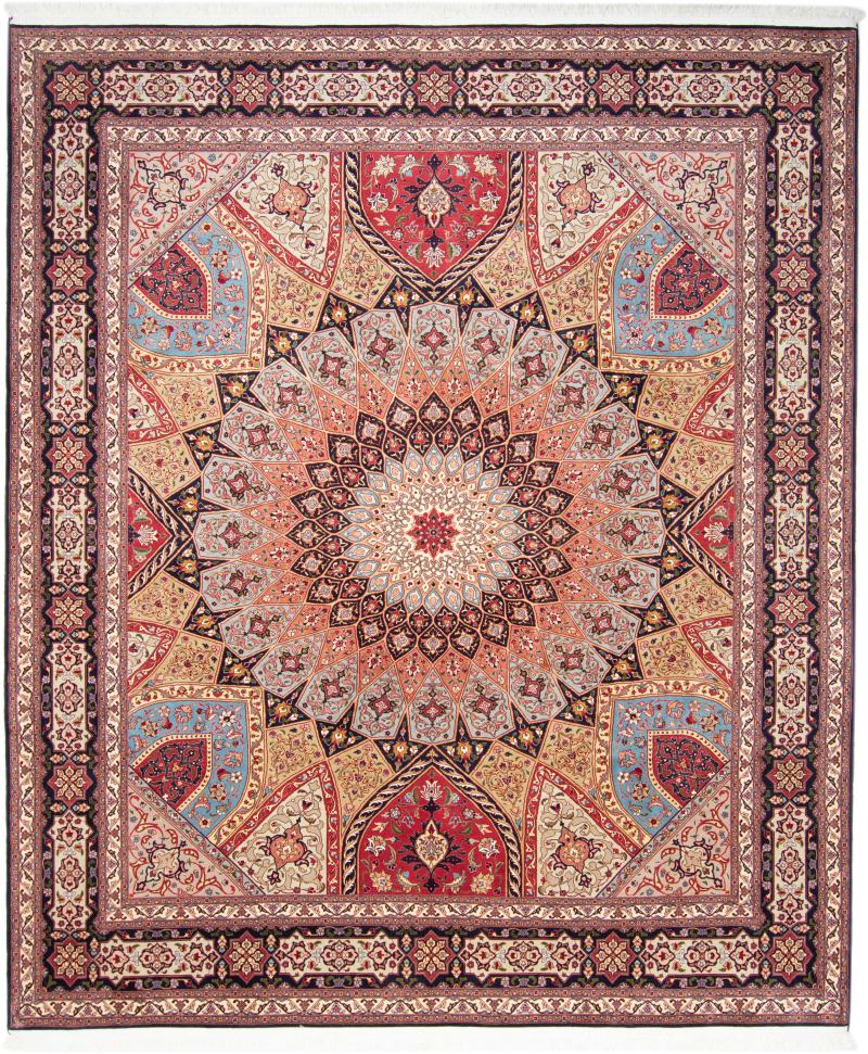 Tapete persa Tabriz 50Raj 297x252 297x252, Tapete persa Atado à mão