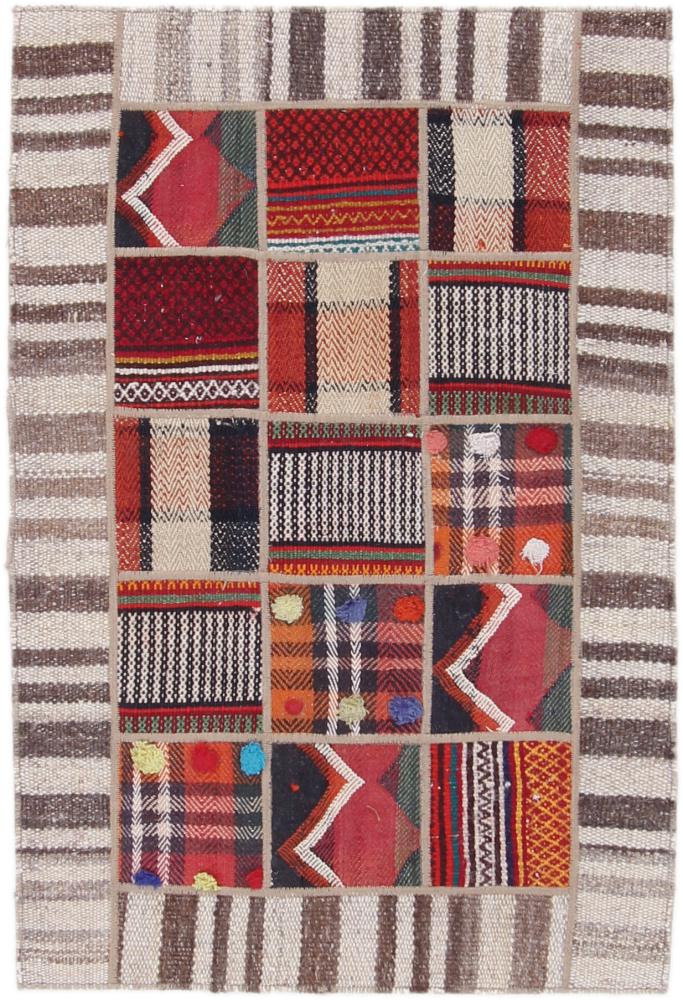 Tapete persa Patchwork 89x61 89x61, Tapete persa Atado à mão