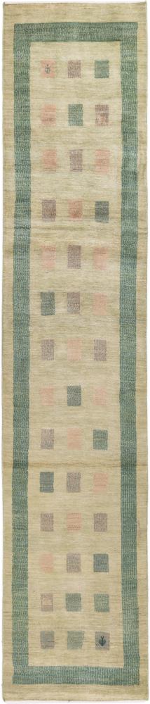 Persisk tæppe Persisk Gabbeh Loribaft Z 370x75 370x75, Persisk tæppe Knyttet i hånden