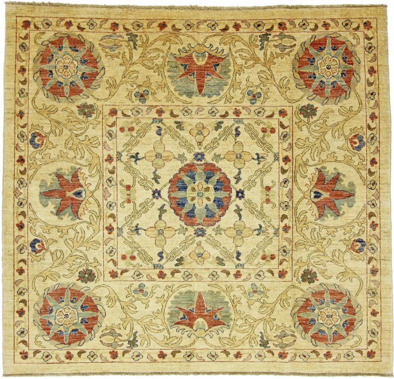 Afghan rug Arijana Klassik 180x190 180x190, Persian Rug Knotted by hand