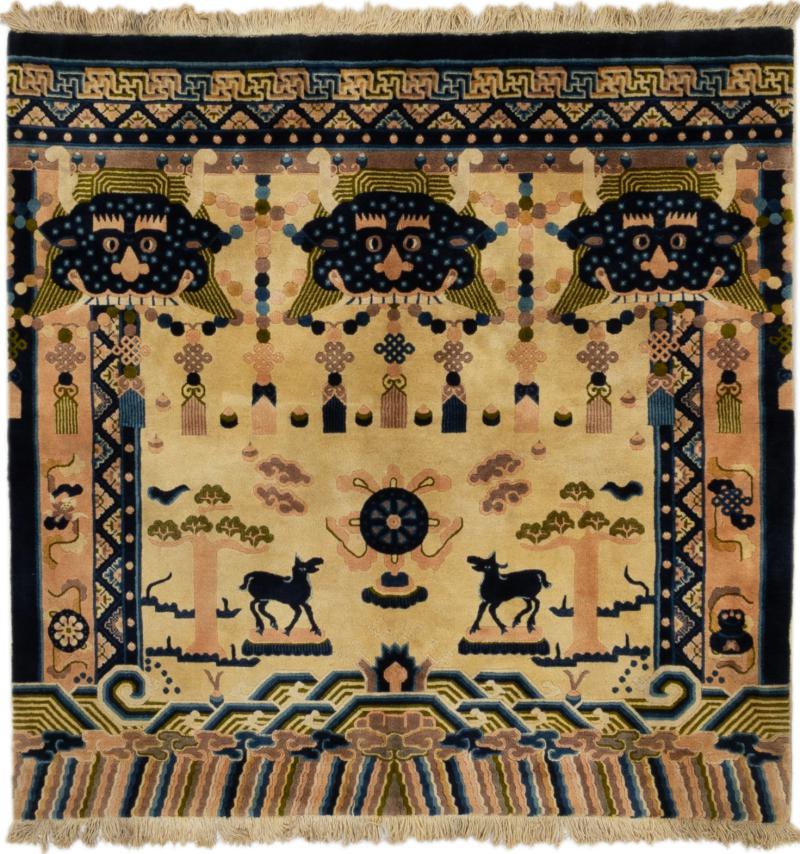 Tappeto cinese Cinesi Antico 149x151 149x151, Tappeto persiano Annodato a mano