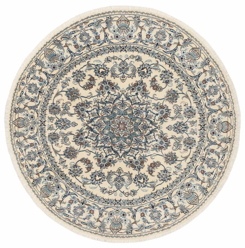 Alfombra persa Nain Kaschmar 201x199 201x199, Alfombra persa Anudado a mano