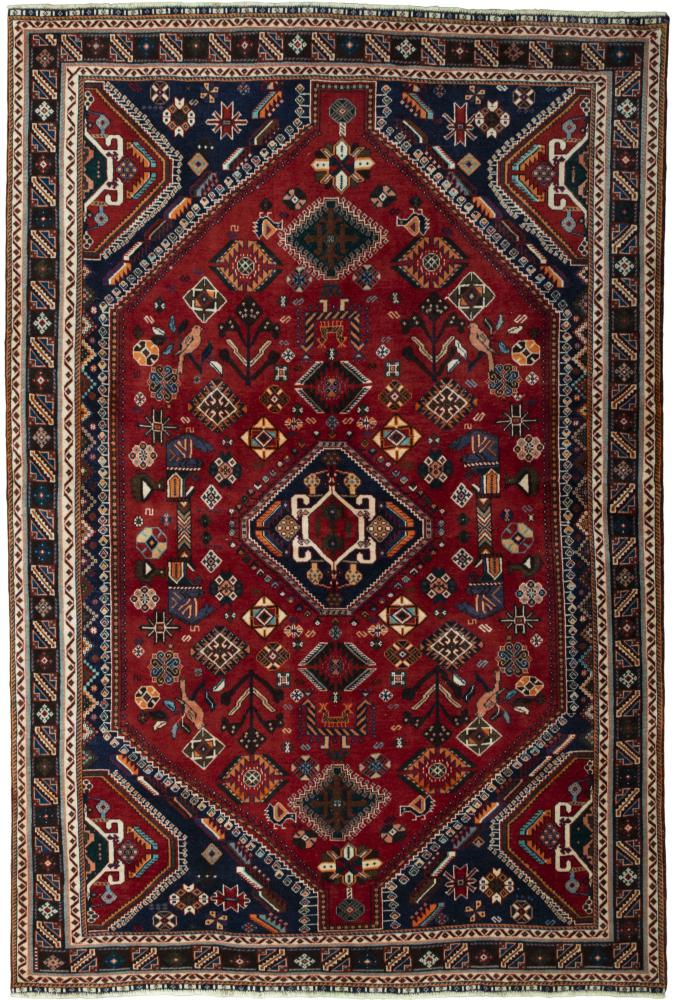 Alfombra persa Shiraz 7'8"x5'2" 7'8"x5'2", Alfombra persa Anudado a mano