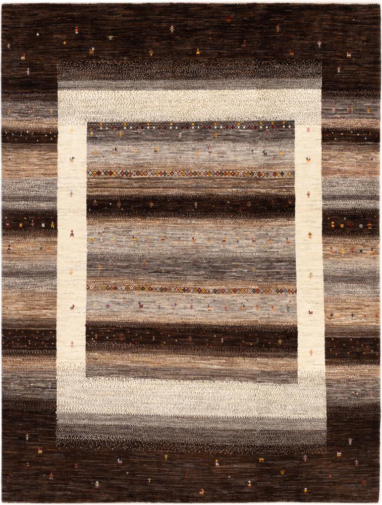 Tapis persan Persan Gabbeh Loribaft Nowbaft 271x207 271x207, Tapis persan Noué à la main