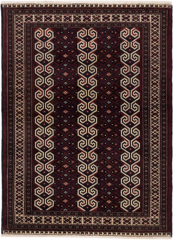Persian Rug Baluch 4'2"x3'1" 4'2"x3'1", Persian Rug Knotted by hand
