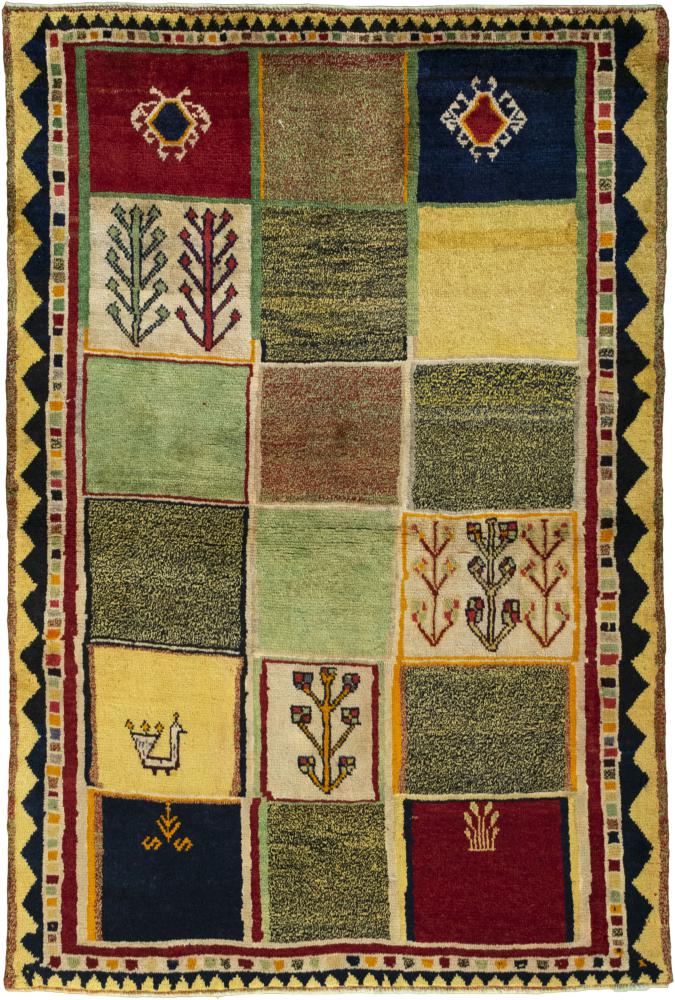 Persian Rug Persian Gabbeh Ghashghai 169x116 169x116, Persian Rug Knotted by hand