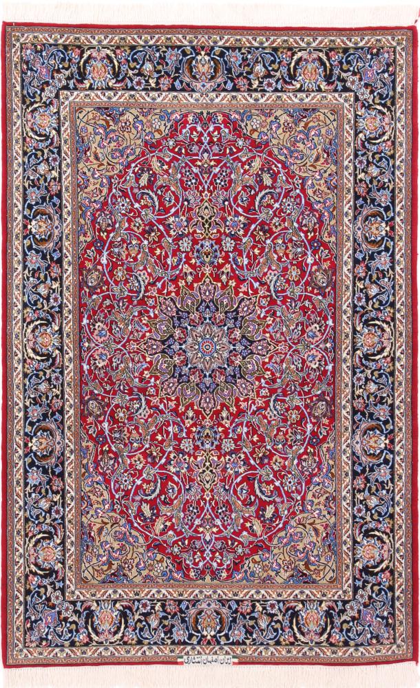 Persian Rug Isfahan Silk Warp 168x112 168x112, Persian Rug Knotted by hand