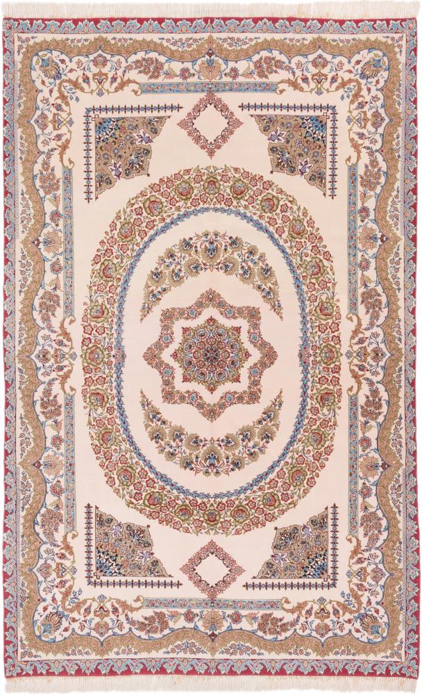 Tapete persa Isfahan Fio de Seda 231x147 231x147, Tapete persa Atado à mão