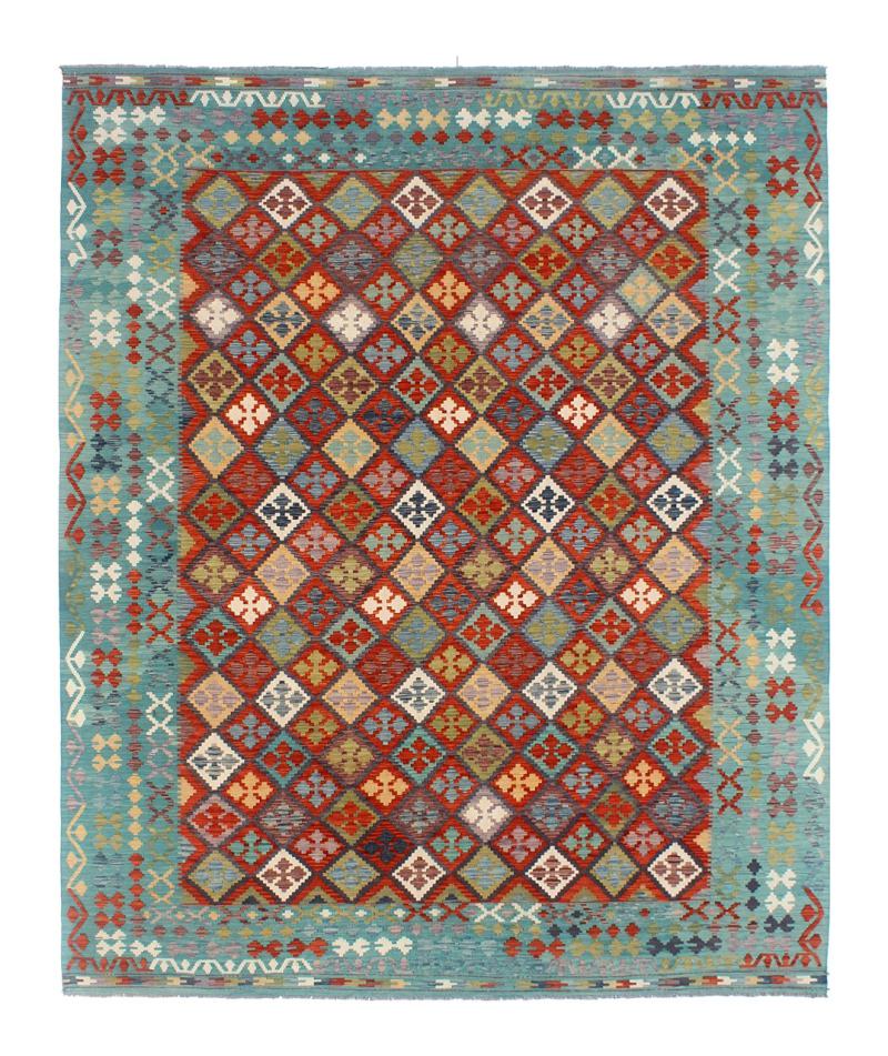Dywan afgański Kilim Afghan 405x307 405x307, Dywan perski Ręcznie tkane