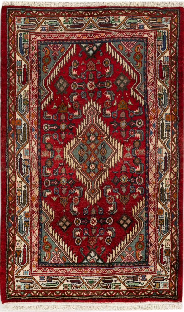 Persisk teppe Hamadan Zageh 126x78 126x78, Persisk teppe Knyttet for hånd