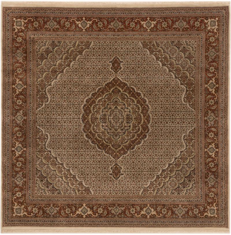 Indo rug Indo Tabriz 202x198 202x198, Persian Rug Knotted by hand