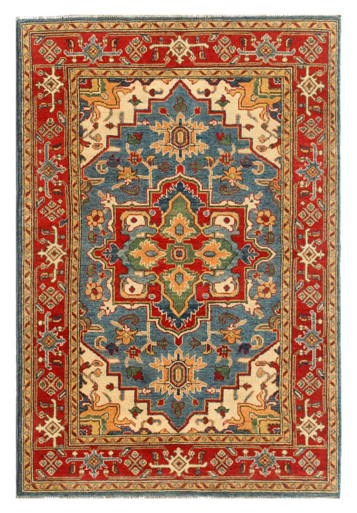 Αφγανικό χαλί Kazak Ghazni 181x115 181x115, Περσικό χαλί Οι κόμποι έγιναν με το χέρι