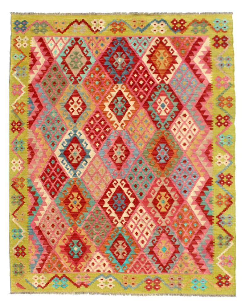 Afghan rug Kilim Afghan 7'10"x5'9" 7'10"x5'9", Persian Rug Woven by hand