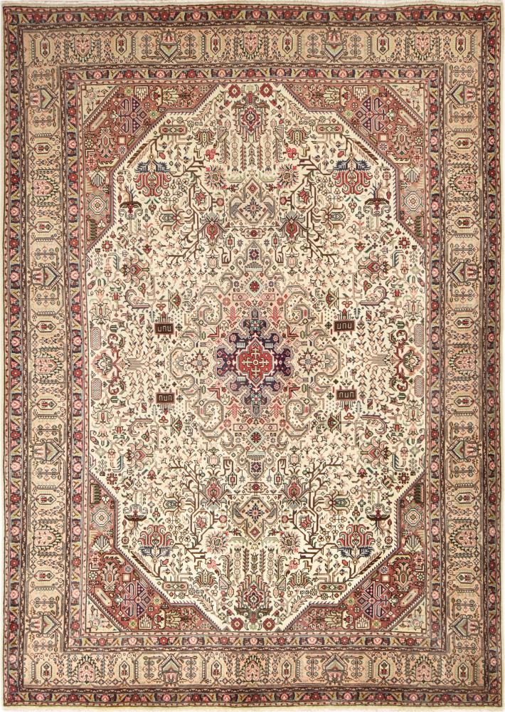 Tapete persa Tabriz 344x245 344x245, Tapete persa Atado à mão