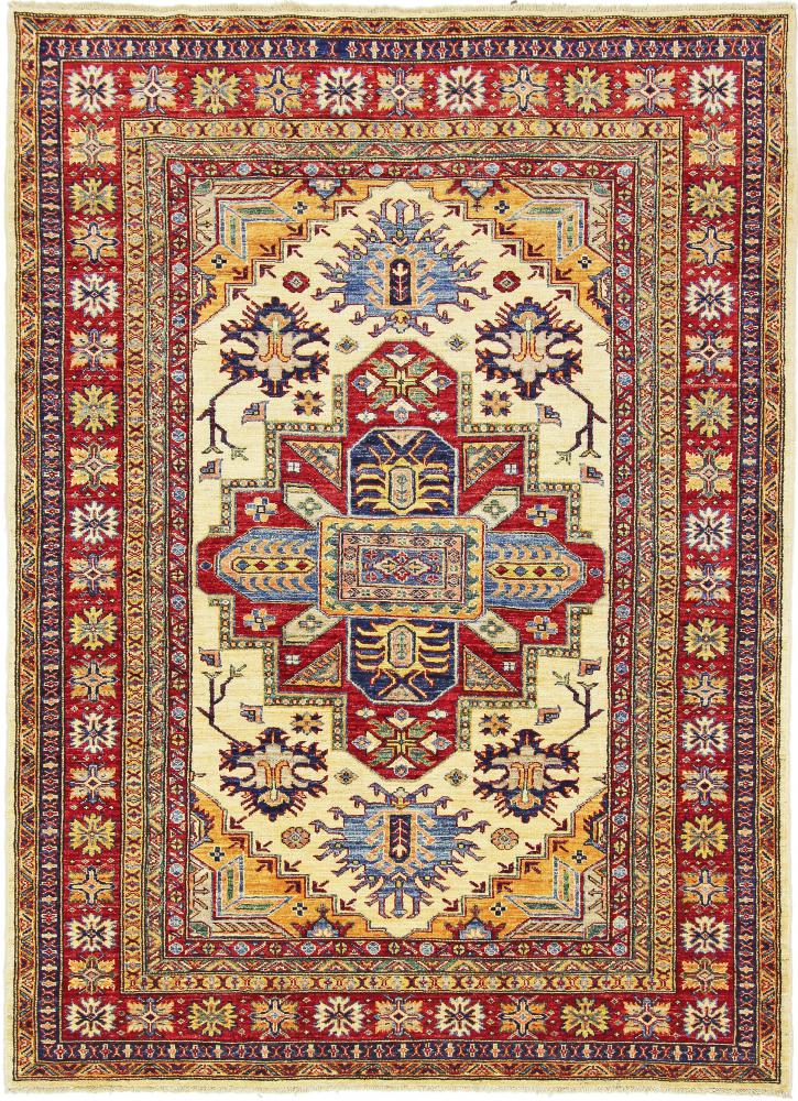 Tapis afghan Super Kazak 212x154 212x154, Tapis persan Noué à la main