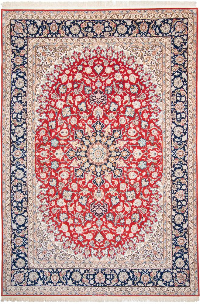 Perzisch tapijt Isfahan Zijden Pool 356x250 356x250, Perzisch tapijt Handgeknoopte