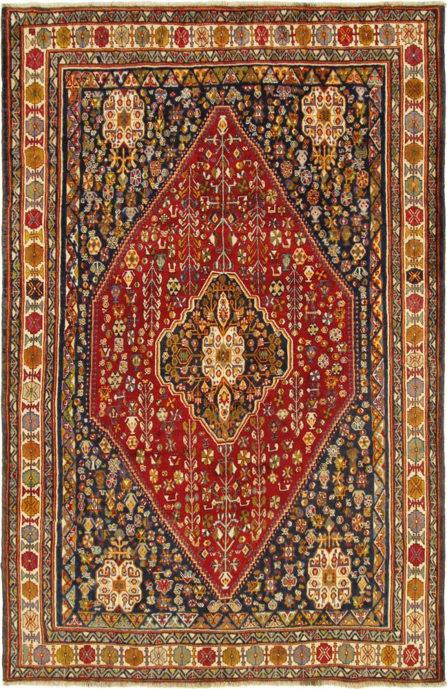 Persian Rug Ghashghai 10'2"x6'7" 10'2"x6'7", Persian Rug Knotted by hand