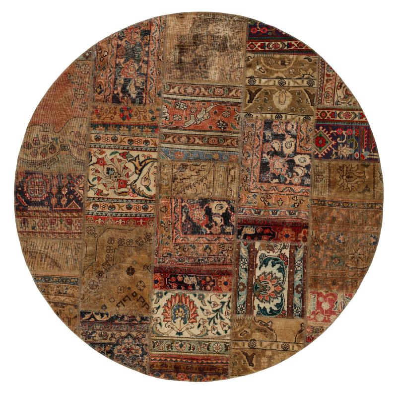Tapete persa Patchwork 201x199 201x199, Tapete persa Atado à mão