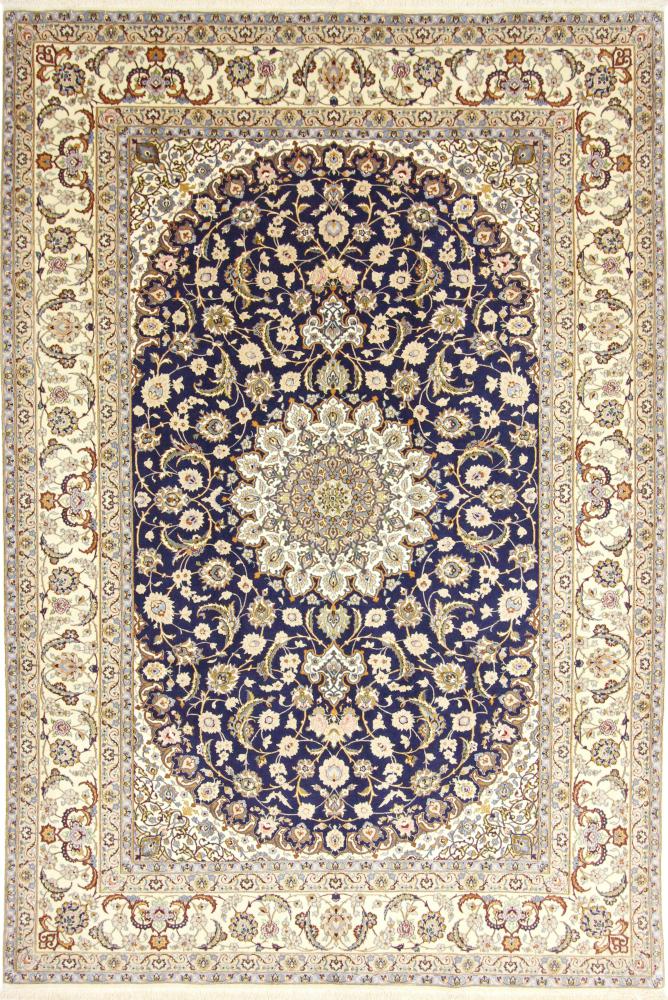 Tapete persa Isfahan Fio de Seda 305x202 305x202, Tapete persa Atado à mão