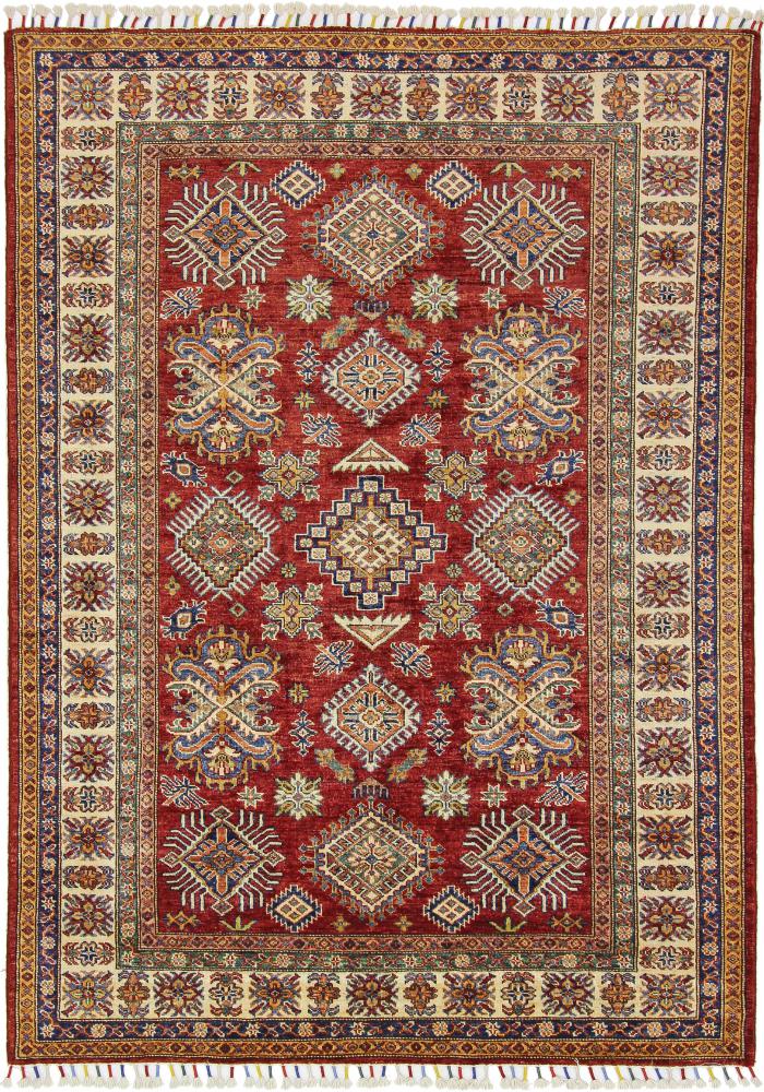 Tapis afghan Super Kazak 206x146 206x146, Tapis persan Noué à la main