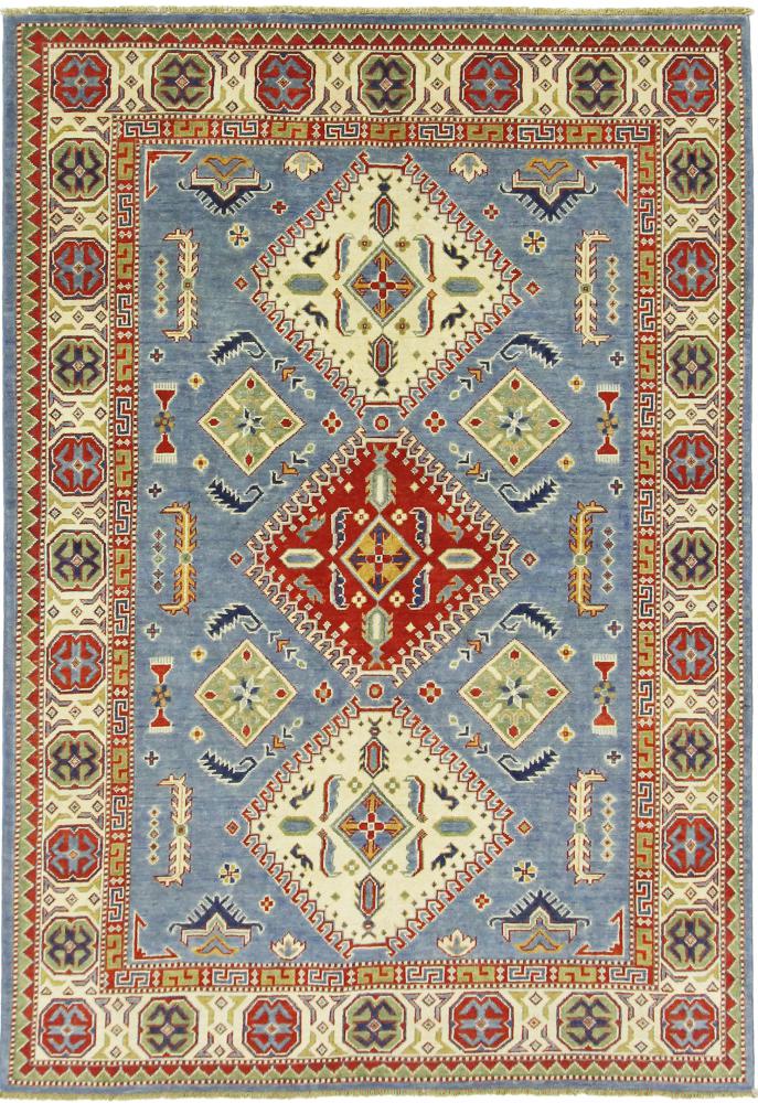 Tapis afghan Kazak 246x172 246x172, Tapis persan Noué à la main