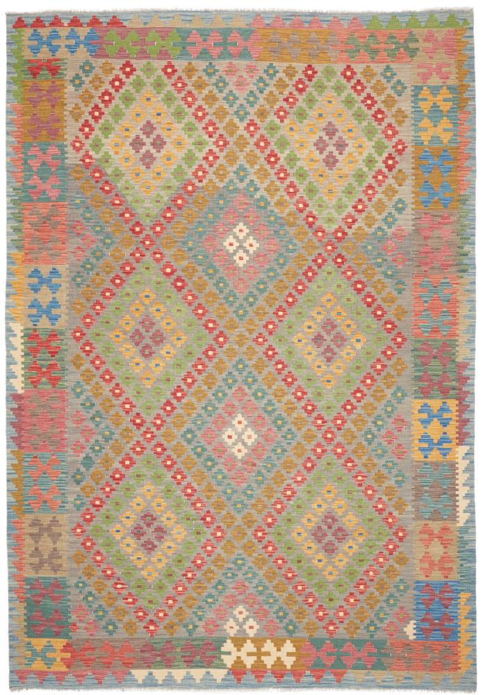 Afghan rug Kelim Afghan 9'8"x6'7" 9'8"x6'7", Persian rug Handwoven