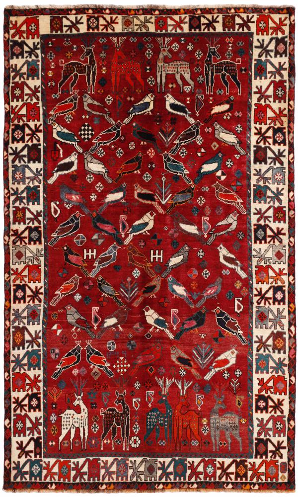 Persian Rug Ghashghai Figural 285x166 285x166, Persian Rug Knotted by hand