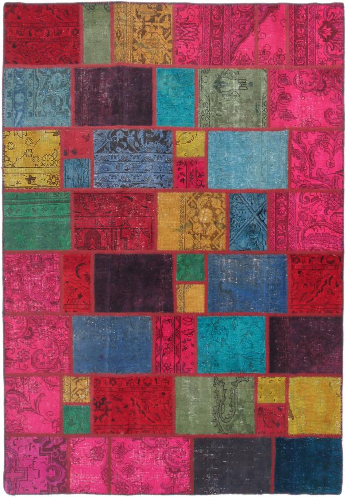 Tapete persa Patchwork 241x167 241x167, Tapete persa Atado à mão