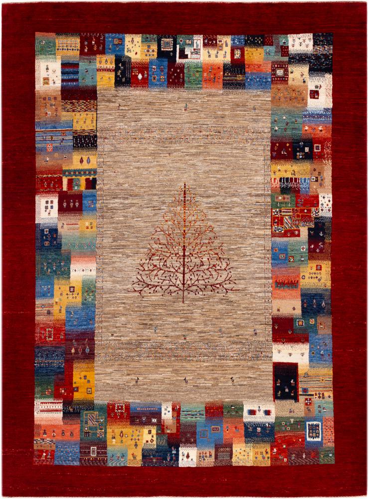 Persian Rug Persian Gabbeh Loribaft Nowbaft 9'5"x6'11" 9'5"x6'11", Persian Rug Knotted by hand