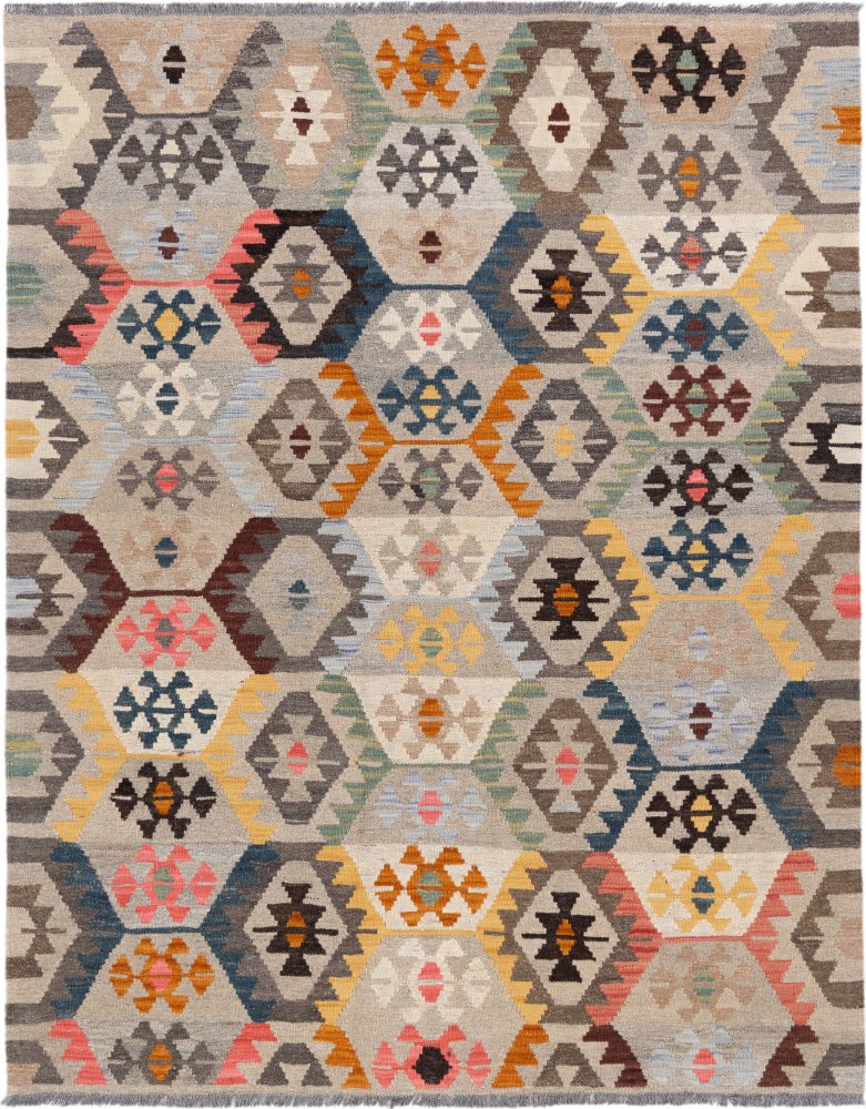 Afghansk tæppe Kelim Afghan 195x153 195x153, Persisk tæppe Håndvævet