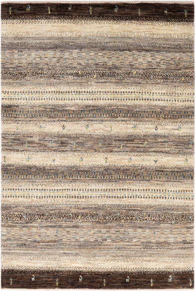 Persian rug Persian Gabbeh Loribaft Natura 5'0"x3'4" 5'0"x3'4", Persian rug Hand-knotted