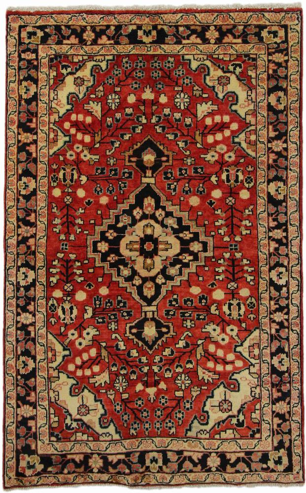 Tapis persan Hamadan 208x131 208x131, Tapis persan Noué à la main